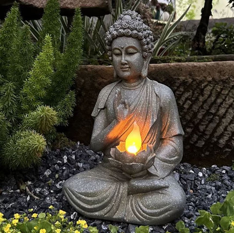 Buddha-Statue große Größe außen 37 cm