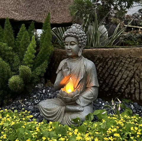 Buddha-Statue große Größe außen 37 cm