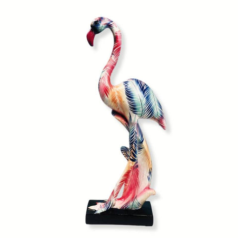 sculpture flamant rose