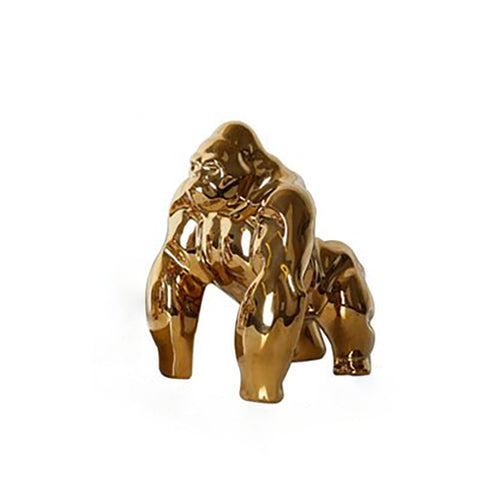 Gorilla-Statue<br> Goldenes Design