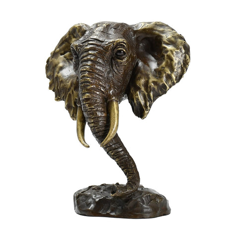 Bronzetier Elefant 20 cm