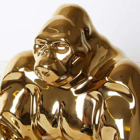 Gorilla-Statue<br> Goldenes Design