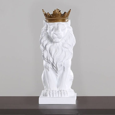 Löwenstatue-Dekoration<br> König 20 cm