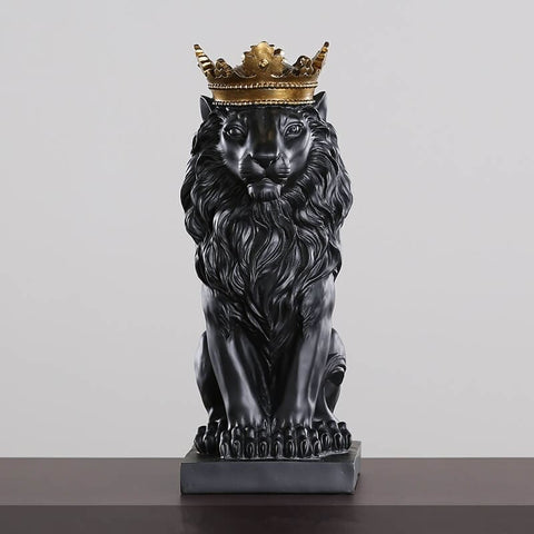 Löwenstatue-Dekoration<br> König 20 cm