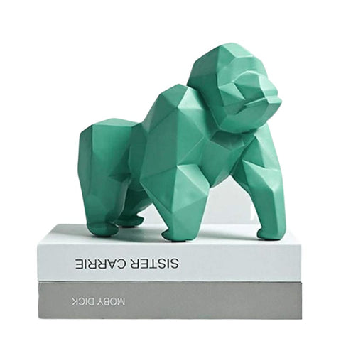 Origami-Gorilla-Statue aus Kunstharz, 22 cm