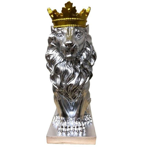 Löwenstatue-Dekoration<br> König 20 cm