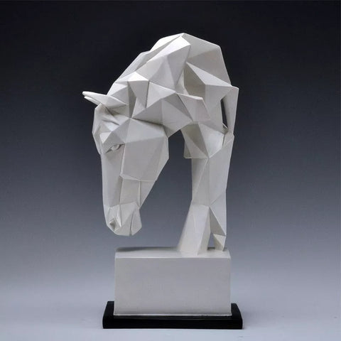 Pferdekopfstatue<br> Origami